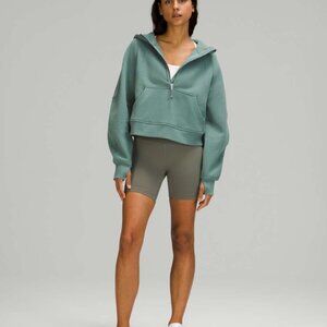 Lululemon Scuba Oversized Half Zip Hoodie XL / XXL cropped green
